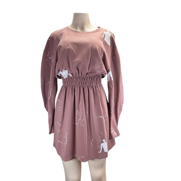 Zara  tan Crew Neck Bishop Sleeve Sweater - Picture 3 of 13